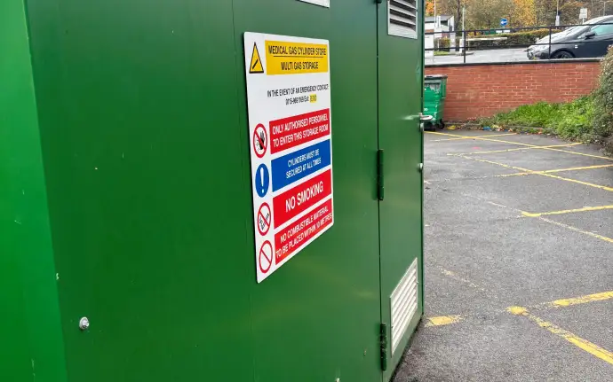 Photo of Medical Gas Cylinder Store Maintenance